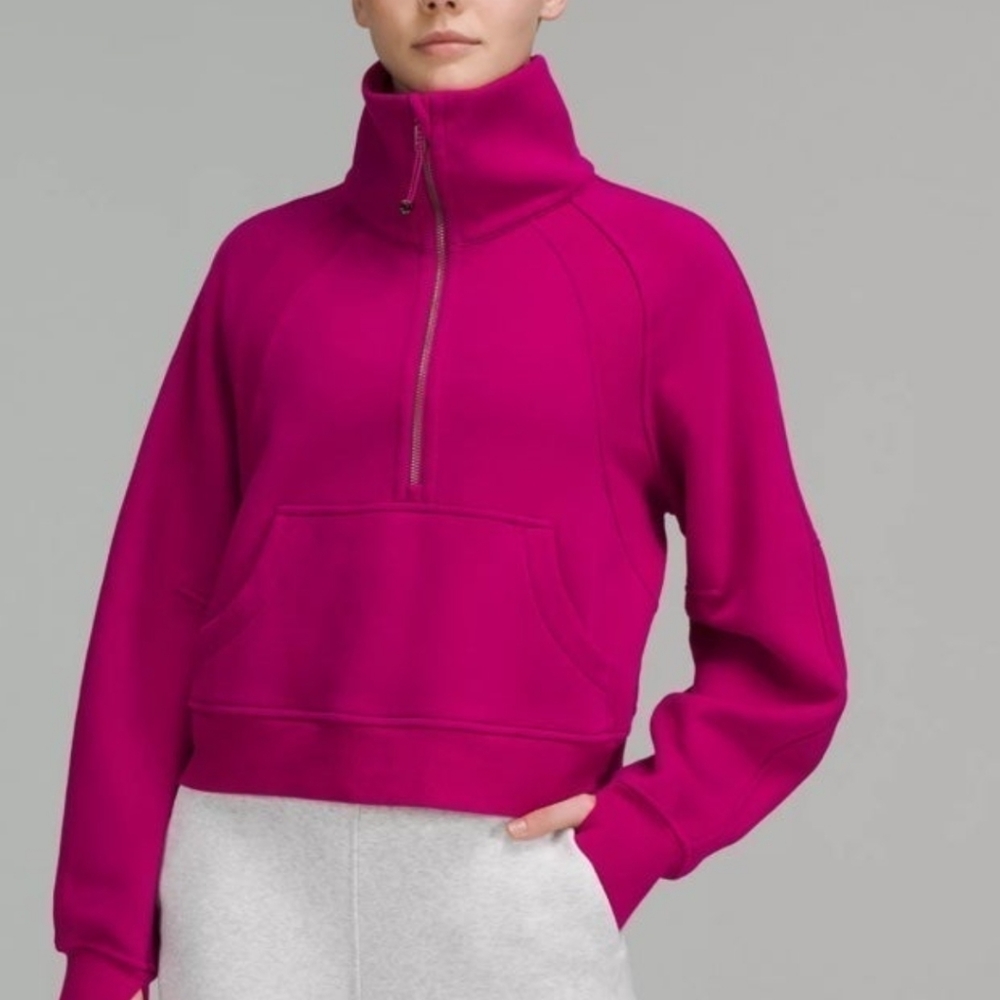 Lululemon scuba oversized funnel neck half zip- Cropped